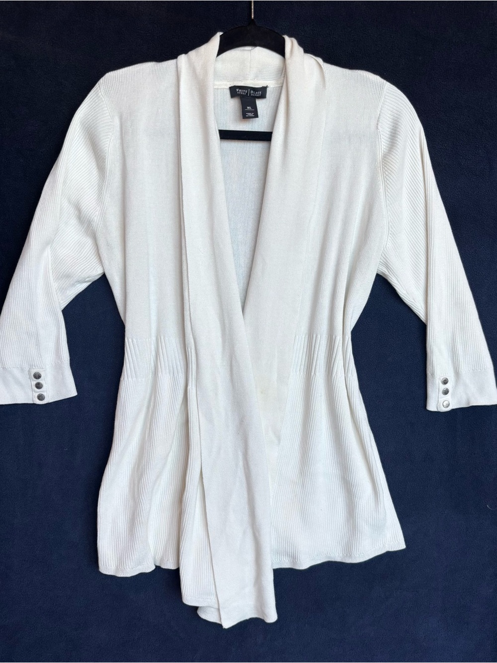 White House Black Market Cream Knit Sweater